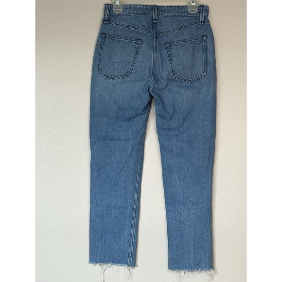 Rag & Bone Nina high-rise ankle cigarette jeans Poppy 27 Raw Hem Cropped Classic - Picture 6 of 15